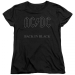 AC DC &bdquo;Back in Rock N Roll&ldquo; muzikos grupės moteri&scaron;ki unisex mar&scaron;kinėliai S