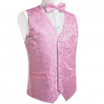 Klasikinis liemenių kaklarai&scaron;tis Paisley &scaron;ilko austa retro liemenė Bowtie Hanky ​​rankogalių sąsagų rinkinys M