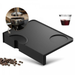 Tamper kilimėlis su stalo kra&scaron;tų apsauga - Neslystantis suspaudimo kilimėlis, pagamintas i&scaron; auk&scaron;tos kokybės silikono - Barista priedai su įpjova portafiltrui