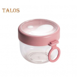 Jogurto indelio sandarus dangtelis Daugiafunkcė kvėpavimo anga Prakti&scaron;ka, lengva ne&scaron;iotis Pieno salotos Pusryčių reikmenys rožinė