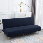 Naujas žakardo audinio berankis sofos lovos užvalkalas Sofa Sulankstomas sofos lovos užvalkalai Stretch Protector Elastinis suoliuko futonas užvalkalas M Size