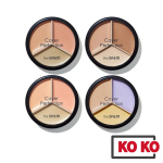[The SAEM] Cover Perfection Triple Pot Korektorius 4,5g+4,1g X 4 Spalvos Contour Beige beige