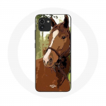 Coque Samsung Galaxy A03 Quarter Horse Marron Race de cheval