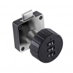 1 rinkinio kombinuotas užraktas 3 skaitmenų slaptažodis Apsaugos nuo vagystės pa&scaron;to dėžutės spintelės durų saugos aparatinė įranga Pagrindinis puslapis juoda