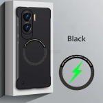 Magnetinis be rėmelio, skirtas Magsafe plonam dėklui, skirtas Honor 90 Lite Honor90 Pro 100 80 GT 70 60 SE belaidis įkrovimas be apvado matinis kietas nugarėlės dangtelis For Honor 90 Lite