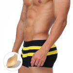 Vyri&scaron;ki plaukimo kelnaitės lagaminai Nugara Užtrauktukas Tvirtai prigludęs Seksualūs maudymosi kostiumėliai Paplūdimio drabužiai Įdegis banglenčių sporto salė M juoda