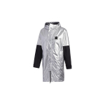 Adidas Originals Trefoil Liquid Metal Spliced Sportinis su gobtuvu Vėjuotas Striukė Vyri&scaron;ka Striukė Metalinė-Tamsiai Sidabrinė GT7292 S