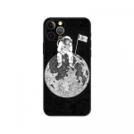 Kosmoso Mėnulio telefono dėklas iPhone 5 5s 2020se 6 6s 7 8 plus x 10 XR XS 11 12 13 mini pro MAX juodas TPU galinis dangtelis iphone 5 5S SE 2016