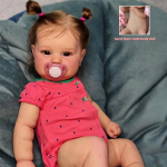 Originalus prekės ženklo 60 cm audinio korpusas Reborn Doll Maddie Soft Touch 20 colių audinio korpusas naujagimiams lėlė Realisti&scaron;ka rankų darbo įsi&scaron;aknijusių plaukų imitacinė lėlės žaislai 50cm cloth body