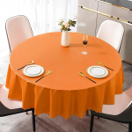 Paprasto verslo stiliaus vienspalė apvali staltiesė, stora, daugiaspalvė stalo danga, vandeniui atspari, atspari aliejui, plaunama, stalo užvalkalas 180cm round 1pcs
