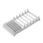 Virtuvės daugiafunkcinis vandens nutekėjimo laikymo stovas Daugiapadėtis lėk&scaron;tinių indų lentyna Puodo dangtis Tvarkymo lentynos namų laikymo įrankis C