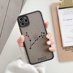 &bdquo;iPhone 13 12 11 Pro Max Twelve Constellation&ldquo; telefono dėklas, skirtas iPhone 12Mini XS Max X XR 7 8 Plus SE2020 matinis smūgiams atsparus Coque Iphone 7 Or 8