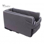 Car Pet Nest Small Dog Automobilinė kėdutė Centrinė konsolė Neper&scaron;lampama paauk&scaron;tinamoji lova Seifinis ne&scaron;iojamas &scaron;unų automobilio ne&scaron;iklis su reguliuojamais dirželiais katėms, &scaron;unims