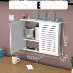 Didelės belaidžio Wi-Fi mar&scaron;rutizatoriaus lentynos laikymo dėžutės Kabelio maitinimo plius laidų laikiklis