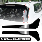 1 pora blizgaus juodo galinio lango &scaron;oninio spoilerio, skirto VW Tiguan R-Line MK2 2017-2023 m.