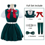 Anime Danganronpa 2 Neviltis Sonia Nevermind Cosplay mokyklos mergaitės kostiumas JK mokyklinė uniforma 5 vnt. pilnas komplektas karnavalinis kostiumas anime L