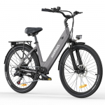 HillMiles MileCity 250 W 26 colių elektrinis trekingo dviratis 36V 13AH miesto elektroninis dviratis su sukimo momento jutikliu žalia