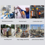 1 pora 400 V izoliacinės pir&scaron;tinės Anti-Elektra Apsauga Apsauga Pir&scaron;tinės Guminės Elektriko Darbo Pir&scaron;tinės Apsauginis Įrankis onesize