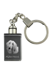 Afghan Hound, Tazi - Crystal key ring with dog photo, illuminated key ring, unique gift by Art-Dog brand