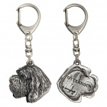 Otterhound - Silver-plated key ring with dog, handbag decoration, backpack pendant by Art-Dog brand sidabras