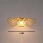 Kinieti&scaron;ko stiliaus bambuko pakabinami &scaron;viestuvai Kūrybi&scaron;ki tatami &scaron;viestuvai valgomojo restoranui Hanglamp E27 pakabinamas &scaron;viestuvas DIA-45CM
