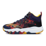 Li Ning Primary 3.0 Patogūs neslystantys atsparūs dilimui vidutinio auk&scaron;čio krep&scaron;inio batai Vaikams sportbačiai Raudoni Mėlyni Geltoni YKBT006-7 31 black