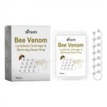 BeeVenom limfodrenažo nosies žiedų rinkinys, nosies žiedas (dėžutėse), Nosies siurbimo lazdelė, Detox kremas ir nosies pleistras, liekninamas nosies žiedas, edemos mažinimas, 40 ml One Size