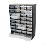 Stalčių laikymo spintelė Organizatorius Veržlės Varžtai Maži daiktai Garažas Organizacija Juoda