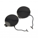 Buferio vilkimo kablys 2 vnt. JUODAS Naujas Plastikinis Nedažytas Priekinis