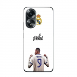 Coque Maniacase pour Oppo A78 5g Kylian Mbappe Real Madrid 9 Hola juoda