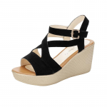 madingi vasariniai plei&scaron;tiniai sandalai moterims Lengvi platforminiai Gladiator Batai Moterims Didelio dydžio Neslystantys kasdieniai Sandalias Mujer 2024 m. 35 juoda