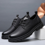 Madingi odiniai vyri&scaron;ki batai su rai&scaron;teliais Lauko kasdieniai žygio batai Mink&scaron;tas padas Vyri&scaron;ki juodi vyri&scaron;ki oxford batai Zapatillas Hombre 6.5 chaki