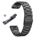 Greitai pritvirtinamas 22 mm 26 mm nerūdijančio plieno dirželis skirtas Garmin laikrodžiui Fenix ​​7X 7 Solar 6x Pro / Fenix ​​6 Pro / Fenix ​​6 Sapphire / Forerunner 935 Quickfit 26mm Width