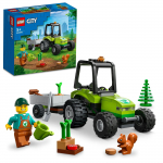 LEGO City Kouen Traktorius 60390 Žaislinis Kaladėlių Dovana Transporto priemonė Miesto Pastatas Berniukams Mergaitėms Amžius 5+