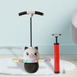 Pogo Jump kamuoliukų &scaron;okinėjimo pratimai berniukams mergaičių lenta su lengvu &scaron;okinėjimo į auk&scaron;tį žaislu treniruotėms juoda