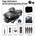Naujas YK8 Mini Drone 8K ESC HD plataus kampo fotoaparatas be &scaron;epetėlių variklis WIFI optinio srauto padėties nustatymo kliūčių i&scaron;vengimo drono ketursparnio sraigtasparnio žaislas 1 Battery juoda