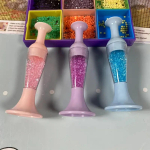 Siuvimo reikmenys Gėlių vazono formos Kri&scaron;tolinis smaigalys Grąžtas Deimantinio paveikslo įrankis 5D Deimantinio paveikslo pastatomas rankdarbių laikiklis 3pcs