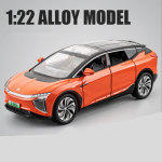 Nauja 1:24 &bdquo;HiPhi X&ldquo; visureigio lydinio naujos energijos transporto priemonės modelis, liejamas metalas, elektrinis, pažangus eismo automobilio modelis, garsus ir lengvas vaikų žaislas, dovana