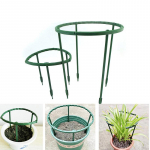 4 vnt. &Scaron;iltnamio efektą sukeliančių augalų atraminis narvas Gėlių stovo laikiklis plastikinis puslankis sodo tvirtinimo strypams sodo bonsai įrankiai 15cm