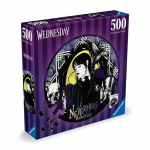 Puzzle rond 500 pi&egrave;ces Mercredi Adams, Dessins anim&eacute;s et BD, D&egrave;s 10 ans, Ravensburger