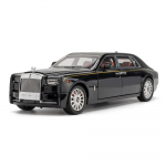 1/18 Rolls-Royce Phantom Modelio Automobilis, Cinko Lydinio Atitraukiamas Žaislas Diecast Automobilis su Garsu ir &Scaron;viesa, Realisti&scaron;kas Modeliavimo Modelis Žaislas juoda