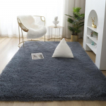 Violetinis pliu&scaron;inis kilimėlis vaikų kambariui Didelis vienspalvis ilgų plaukų kilimėlis svetainei miegamojo mink&scaron;tas neslystantis kilimėlis 160x200cm