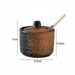 Retro keraminiai prieskonių indai druskos ir pipirų barstytuvai virtuvės prieskonių įrankiai prieskonių organizatorius indai prieskonių dėžutė virtuvės aksesuarai