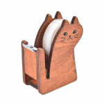Convinient Cute cat shape wooden tape Dispenser tape dispenser /tape cutter Higher juoda