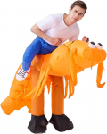 Didelis omaras pripučiamas kostiumas, juokingas scenos rekvizitas, suaugusiems One size, 150-190cm oranžinė