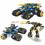 576 vnt. Techninis Ninja Perkūno užpuolėjas Mechaninis karys Robotas Mecha Konstruktorius Karo ginklo modelis Žaislai vaikams Suaugusiųjų dovana no original box
