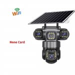 4G/WIFI Saulės Kamera 3 Objektyvai 3 Ekranai Lauko CCTV Vandeniui Atspari Naktinio Matymo Dvipusis Ry&scaron;ys Mobilus Sekimas IP Kamera 【WIFI】Camera