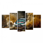 5 Lenktynių automobilių smėlis Modernus HD modulinis plakatas, spausdintas tapybos drobė Namų kambario dekoras Biuro sienų menas Nuotraukos be rėmelių 20x35cm*2 20x45cm*2 20x55cm*1