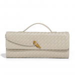 Personalizuotas ir auk&scaron;tos klasės pintas vakarinis krep&scaron;ys, eleganti&scaron;kas rankinis krep&scaron;ys moterims, vintažinis horizontalus baguette krep&scaron;ys, kasdienis krep&scaron;ys per petį