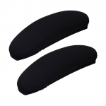 2 vnt. Elastinės rankų atramos užvalkalai biuro kėdėms, porankių apsaugos komfortui Black L